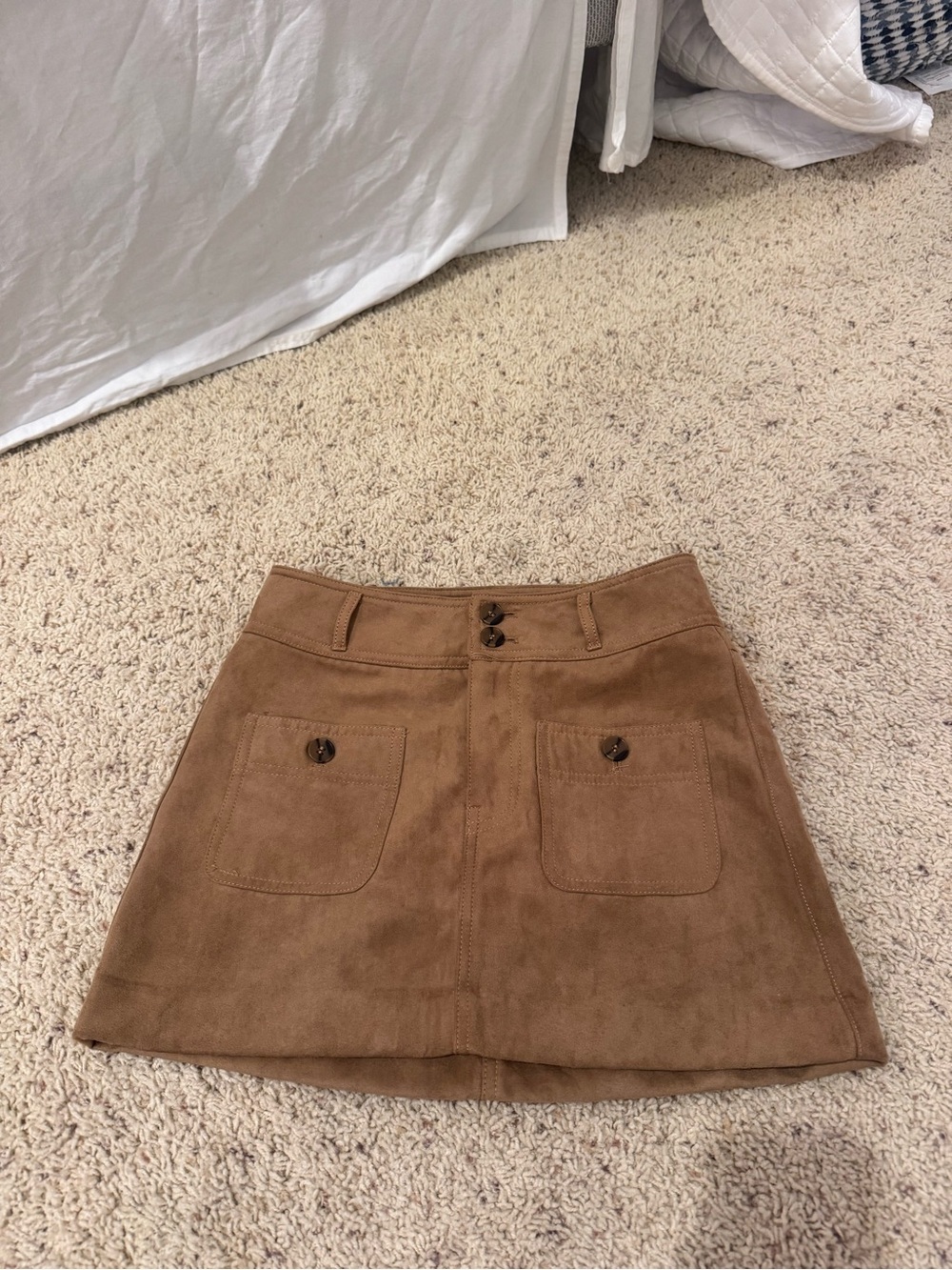 H&M suede mini skirt